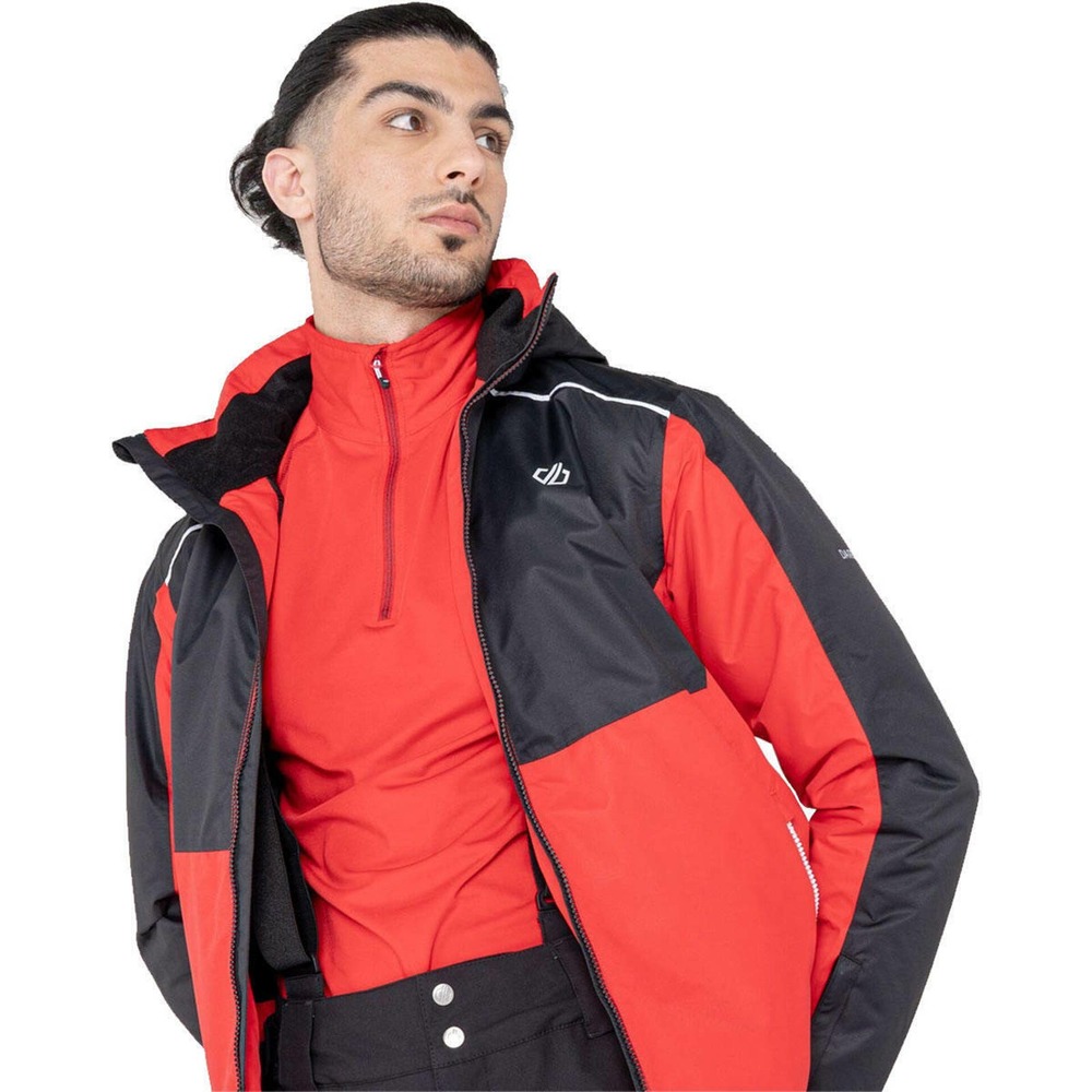Dare 2B Men’s Red Black Blue Hooded Ski Snowboard Jacket Full Zip Outdoor Coat - Picture 7 of 12